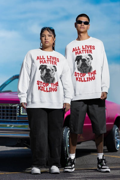 Premium Organic Sweatshirt Frontdruck | All Lives Matter
