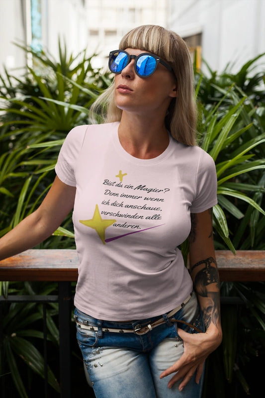 Classic Organic T-Shirt Women Frontdruck Bist du ein Magier