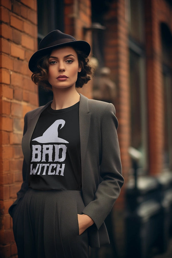 T-Shirt Women Frontdruck | Bad Witch-Bulldog Shirts Wear