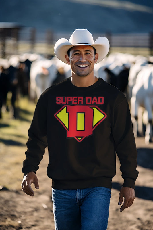 Premium Organic Sweatshirt Frontdruck | Super Dad